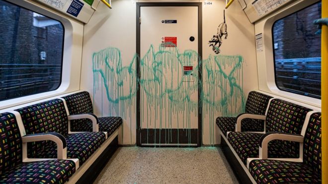 Banksy regresa al metro de Londres inspirado por el coronavirus