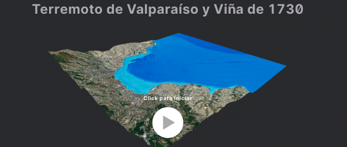 Investigadores crean simulación 3D que muestra cómo un megasismo y tsunami impactaría en la bahía de Valparaíso