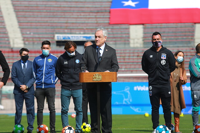 Presidente Piñera anunció el regreso del fútbol chileno para el fin de semana del 29 de agosto