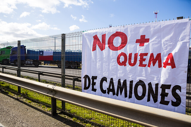 Federación de Camioneros del Sur pide decretar «estado de sitio» en La Araucanía