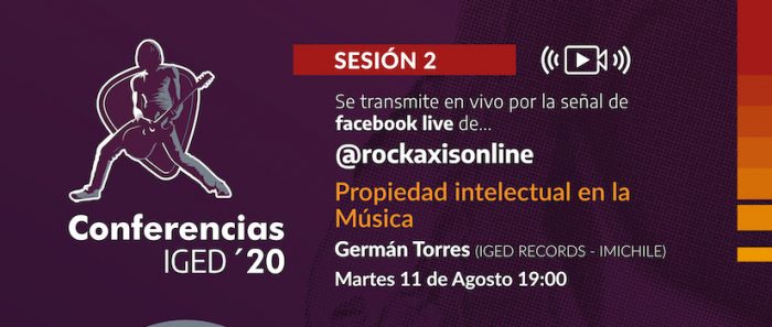 Ciclo de Conferencias IGED: «Propiedad Intelectual en la Música” con Germán Torres vía online