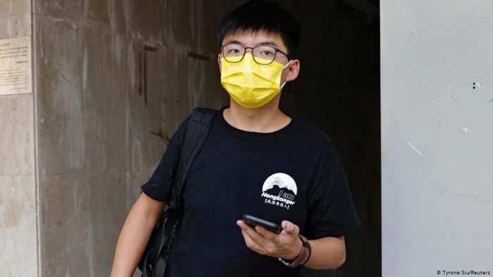 Detenido Joshua Wong, conocido activista prodemocracia en Hong Kong