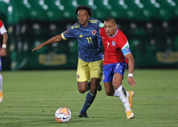 Colombia rescata un punto en el Nacional y Chile suma solo un punto de seis posibles en el inicio de las Clasificatorias