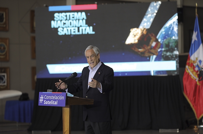 Piñera anuncia nuevo Sistema Nacional Satelital: “Chile da un gran salto adelante en su incorporación al mundo del espacio”