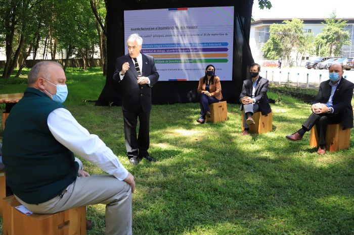 Presidente Piñera anuncia coordinador para La Araucanía y un proyecto que decrete el 24 de junio como feriado