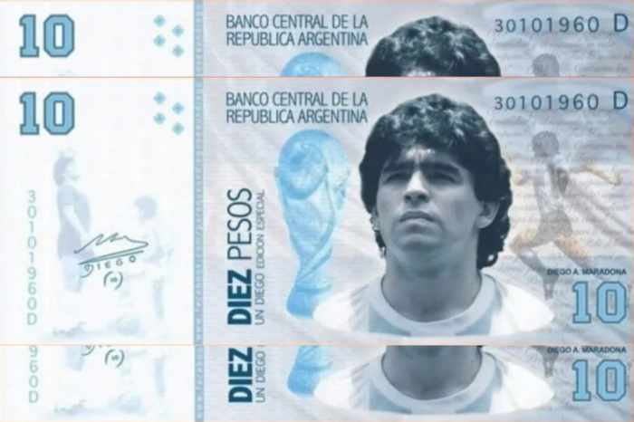 De la cancha al mercado: Proponen que billete de 10 pesos argentino lleve la cara de Diego Maradona