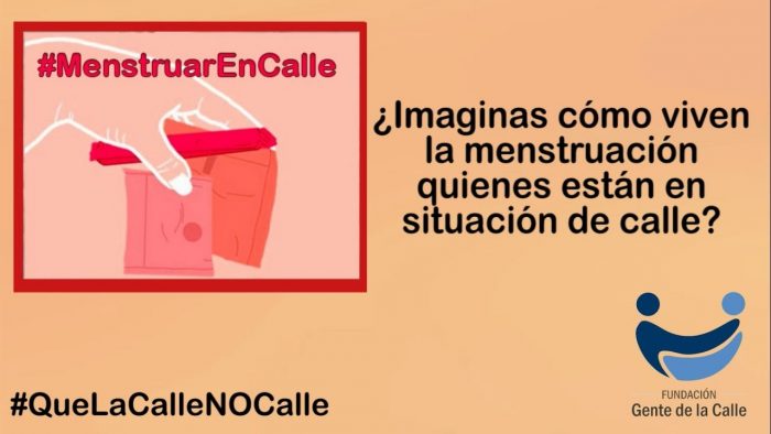 #MenstruarEnCalle: Fundación va en ayuda de personas de 11 comunas que viven su menstruación sin hogar