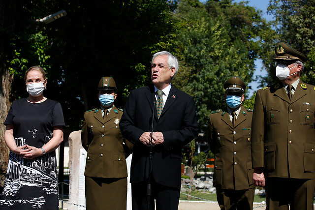 Presidente Piñera tras misa por carabinero muerto en La Araucanía: «Los cobardes asesinos van a ser encontrados, juzgados y condenados»