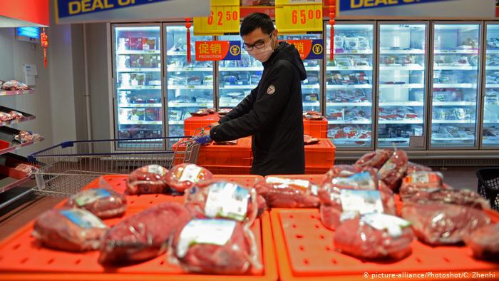 China detecta coronavirus en envases de carne de Argentina