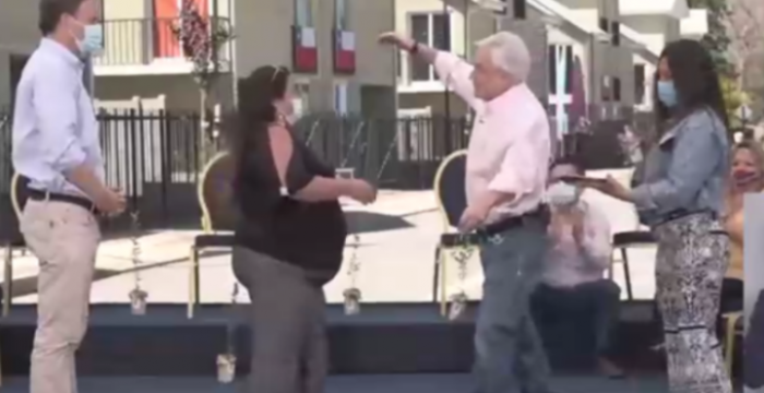 Acogen a trámite querella presentada contra el Presidente Piñera por inauguración sin mascarilla de conjunto habitacional en Los Andes