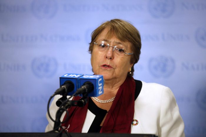 Bachelet dice que es «inaceptable» el uso «indiscriminado de armas letales contra manifestantes pacíficos»