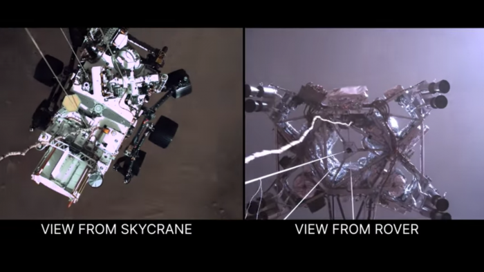 El primer amartizaje captado en video: NASA revela llegada del Perseverance al planeta rojo