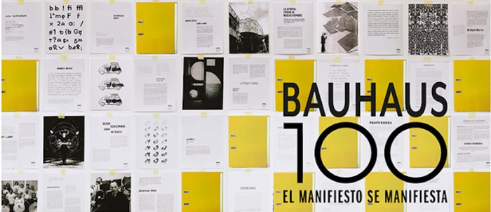 Exposición «Bauhaus 100. El manifiesto se manifiesta» de José Délano en Museo Nacional de Bellas Artes