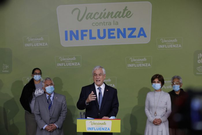 Gobierno da inicio al proceso de vacunación contra la influenza en el país: Piñera destaca que es gratuita y que se puede aplicar después de la segunda dosis del Covd