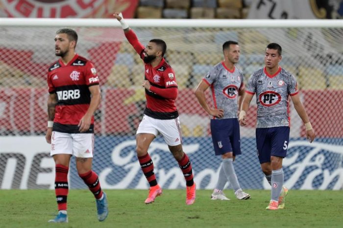 Unión La Calera sufrió una dura goleada en su visita ante Flamengo por la Copa Libertadores