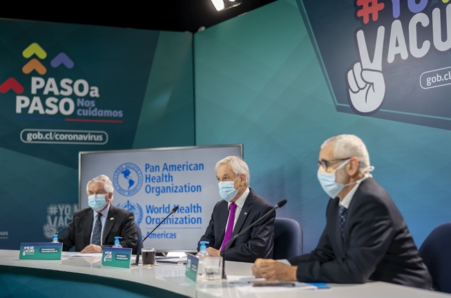 Presidente Piñera encabeza foro con director general de la OMS: «Chile seguirá actuando con la convicción de hacer accesibles las vacunas»