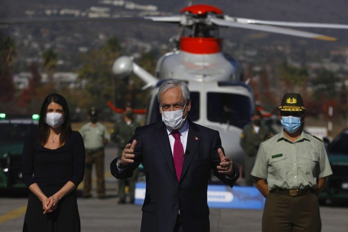 Presidente Piñera presenta plan para combatir encerronas y portonazos: incluye reforzamiento de pórticos, lectores de patente y vigilancia aérea
