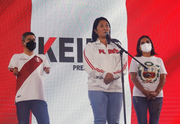 Keiko Fujimori denuncia un «fraude sistemático» en el balotaje de las elecciones