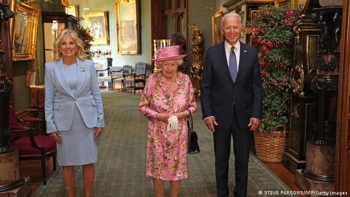 Reina Isabel II recibió a Joe Biden en el castillo de Windsor