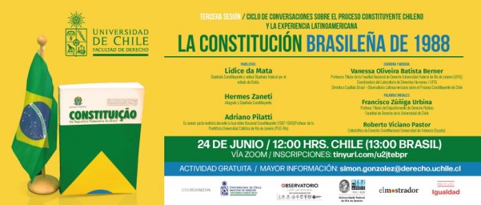 Sigue en vivo seminario «La Constitución brasileña de 1988»