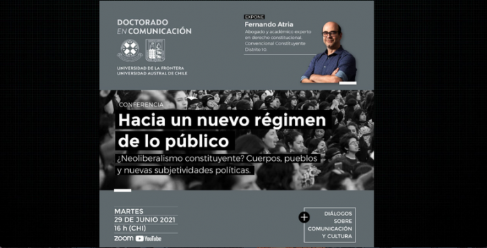«Hacia un nuevo régimen de lo público»: Charla de Fernando Atria