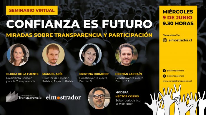 «Confianza es futuro»: CPLT organiza seminario virtual enfocado en «transparencia y participación» en mecanismos de democracia directa