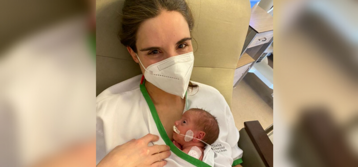«Te vamos a tener que intubar e interrumpir el embarazo»: la chilena que tuvo a su hija estando hospitalizada grave por covid-19