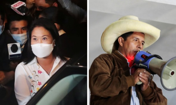 Final de infarto: Castillo mantiene ventaja sobre Fujimori en comicios peruanos con el 99,998% de actas procesadas