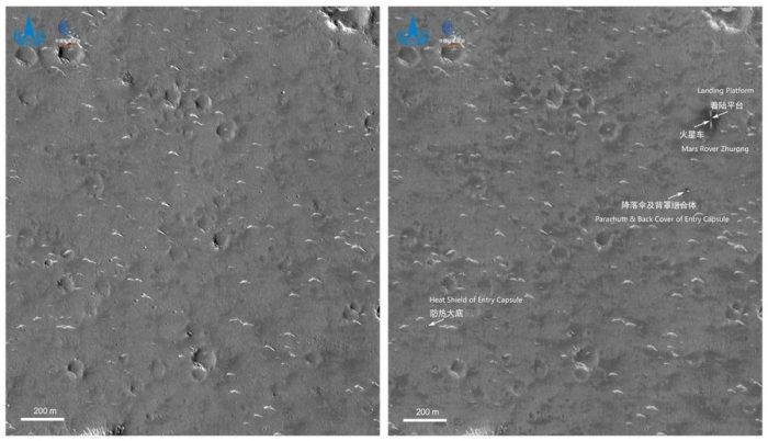 China publica nueva imagen de Marte tomada por la sonda Tianwen-1