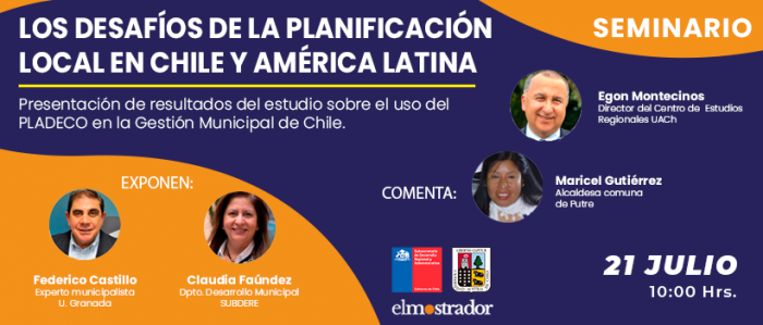 Seminario: «Los desafíos de la planificación local en Chile y América Latina»