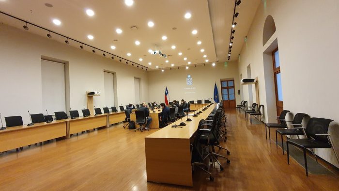 Las instalaciones de la Casa Central de la Universidad de Chile donde podría sesionar la Convención Constitucional