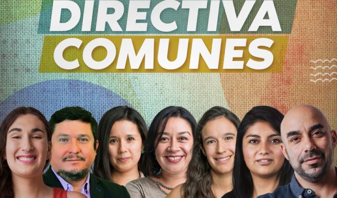 Comunes presenta a su renovada directiva: preside Jorge Ramírez y se integran Camila Rojas, Emilia Schneider y alcalde Gonzalo Montoya