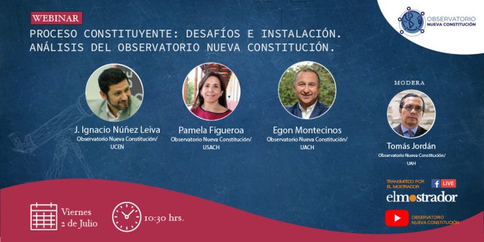 Sigue en vivo seminario Observatorio Nueva Constitución: “Proceso constituyente: desafíos e instalación»