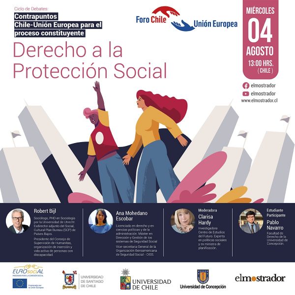 El derecho a la protección social será el tema del próximo «Ciclo de Debates: Contrapuntos Chile-UE para el proceso constituyente»