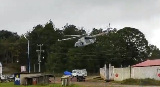 Secretario de Gobierno de Veracruz junto a pasajeros resultaron ilesos tras caída de helicóptero 