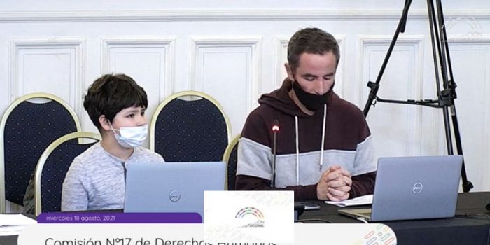 Niño expone ante la Comisión de DD.HH. de la Convención:  “Encuentro injusto que no se le dé el derecho a los menores de 18 años para votar»