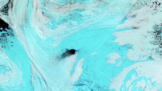 Polinias, los agujeros en hielos antárticos que inquietan en un escenario de cambio climático