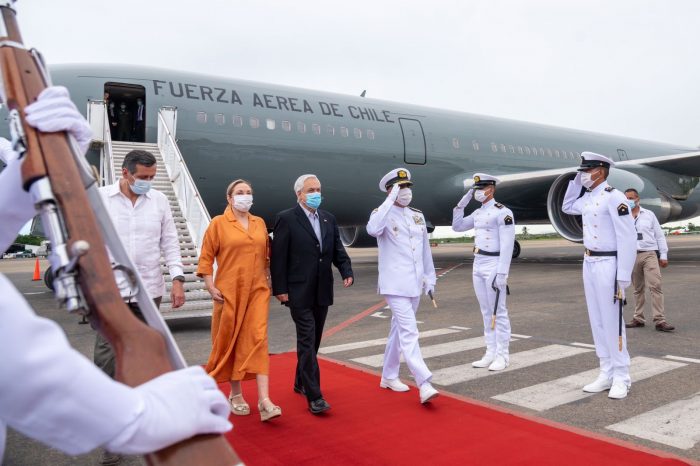 Presidente Piñera inicia gira por Sudamérica y arriba a Colombia