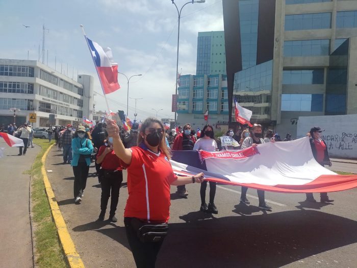 Registran manifestaciones en Iquique por falta de medidas ante masiva migración irregular