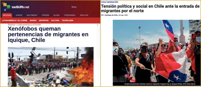 «Estalla intolerancia en Chile»: prensa internacional aborda quema a pertenencias de migrantes en Iquique
