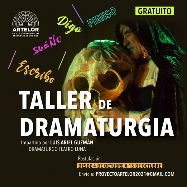 Taller gratuito de dramaturgia con Luis Ariel Guzmán