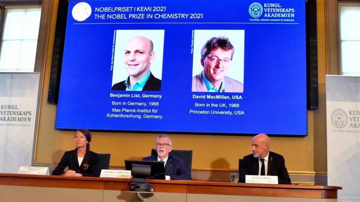 Nobel premia la organocatálisis, nueva herramienta para construir moléculas