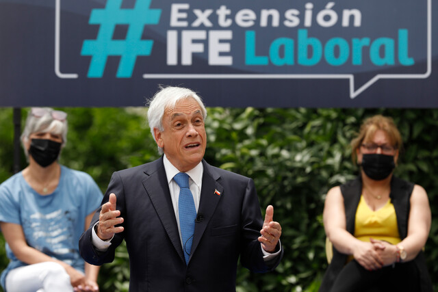 Presidente Piñera anuncia que postulación al IFE Laboral será extendido hasta marzo del 2022