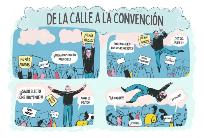 Ilustradora La Mirona reflexiona sobre los candidatos y el proceso constituyente