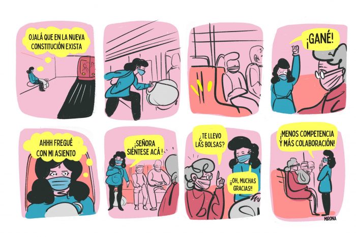 Ilustradora La Mirona publica dibujo en que pide menos competencia y más colaboración