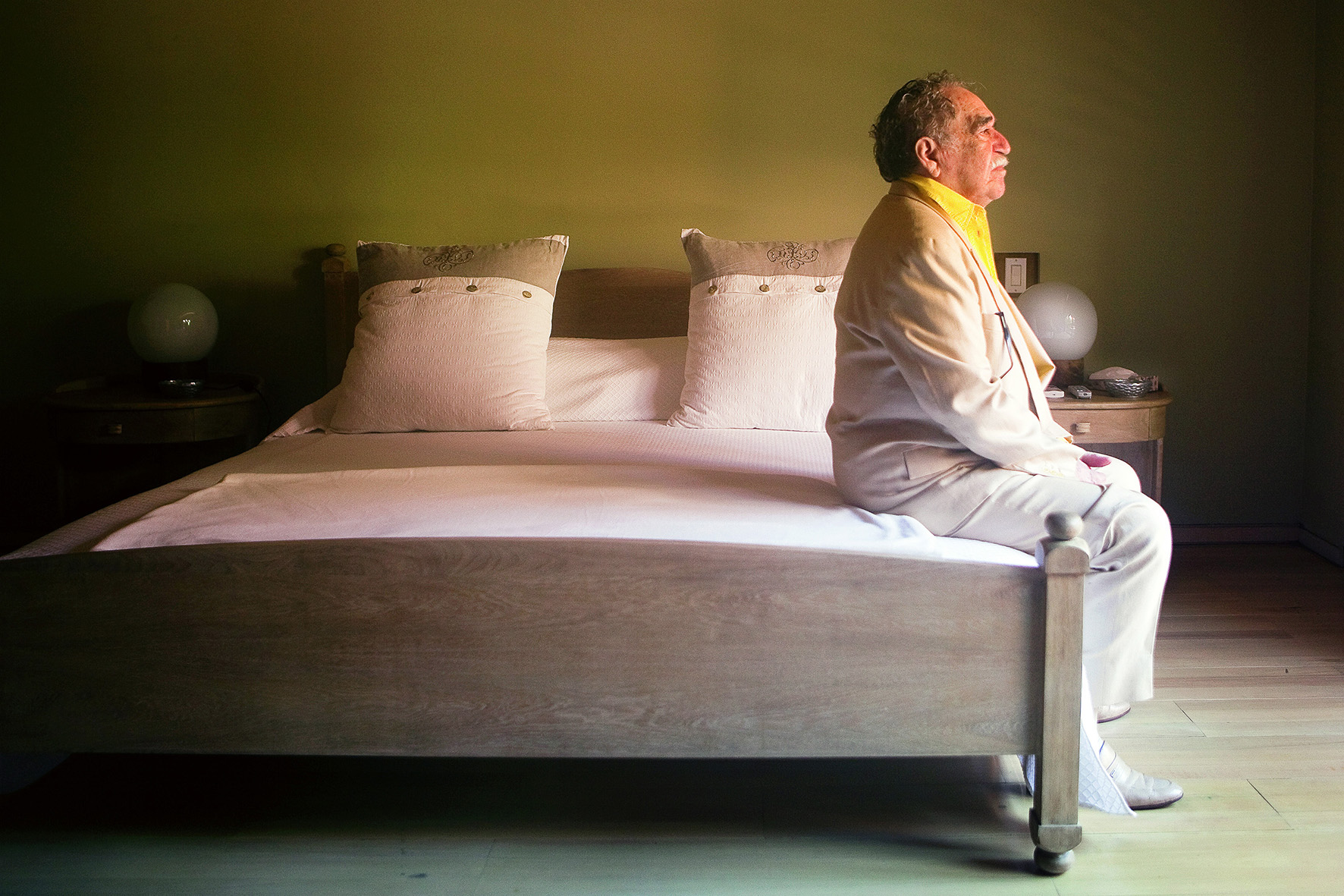 Gabriel Garcia Marquez en su casa de Cartagena de Indias en 2010