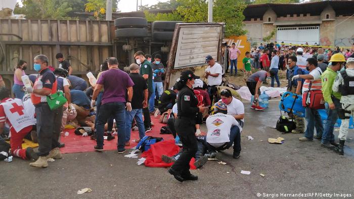Fatal desenlace múltiple: mueren 55 migrantes en accidente en el sur de México