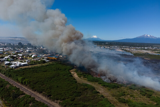 Incendios se mantienen activos en O’Higgins, Ñuble, La Araucanía y Los Lagos: suman más de 10 mil hectáreas siniestradas