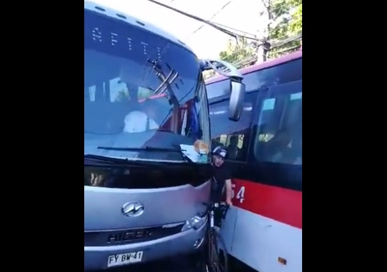 Impactante video viralizado muestra cómo chofer aplastó a ciclista con otro bus en Maipú