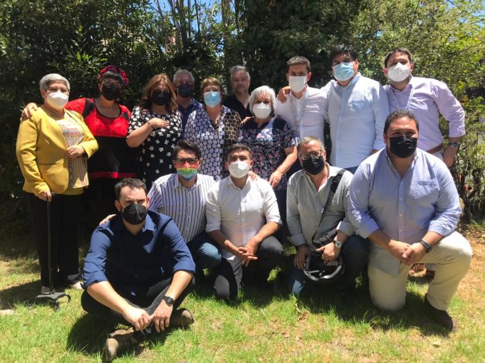 Michelle Bachelet se reúne con convencionales del Colectivo Socialista en dependencias de Horizonte Ciudadano